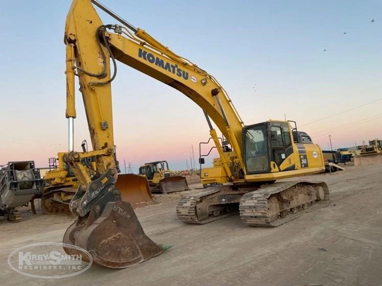 Used Excavator in yard